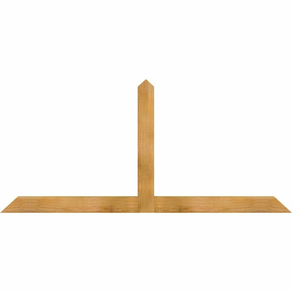 Ekena Millwork Portland Rough Sawn Timber Gable Bracket, Western Red Cedar, 72"W x 33"H x 2"D x 4"F, 11/12 Pitch GBW072X33X0204POR00RWR - main